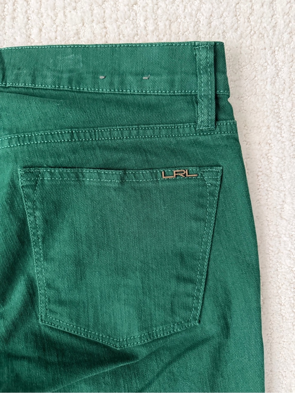 Ralph Lauren Emerald Green Straight-Leg Jeans - Picture 6 of 7